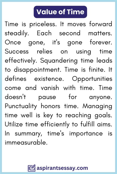 The Value of Time 